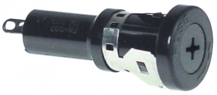 fuse holder suitable fuse ø6,3x32mm ø 15,2mm 10A rated voltage 250V connection solder connection