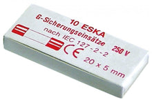 fine fuse size ø5x20mm 10A fast-acting rated voltage 250V Qty 10 pcs