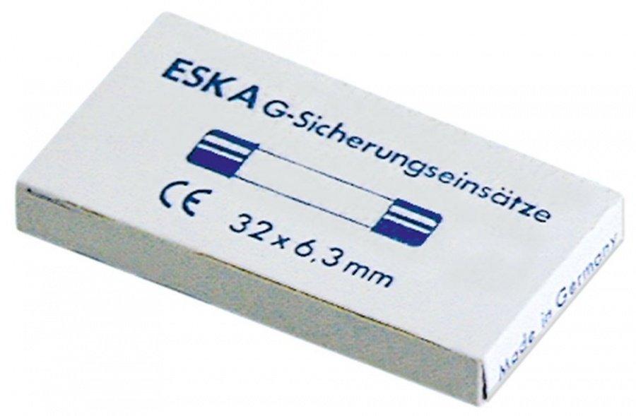fine fuse size ø6,3x32mm 0,25A fast-acting rated voltage 500V Qty 10 pcs