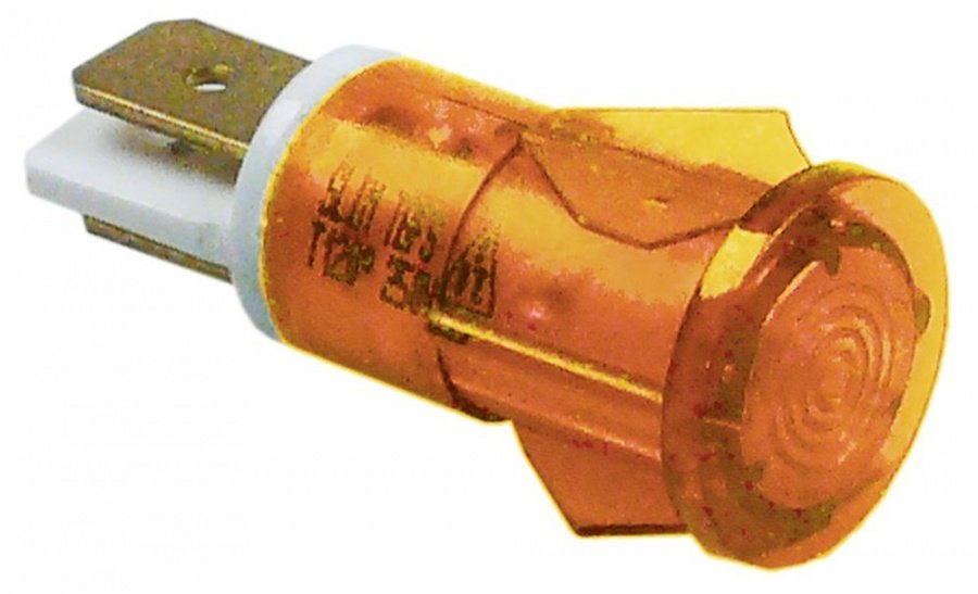 Lampa indicatoare galbena, montare ø 12mm, 230V - 359042