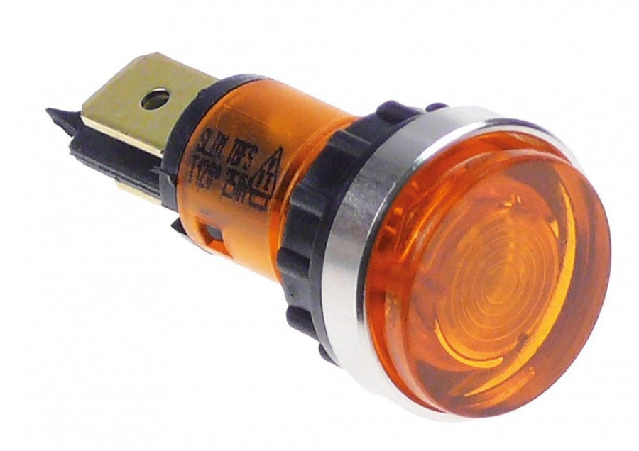 Lampa indicatoare ø 12 mm, 230V, galben - 359048