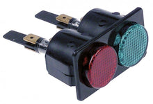 indicator light 28,5x52,6mm 230V green/red