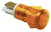Lampa indicatoare - martor galben, 230 V, orificiu de montare ø 13 mm, ext. ø 15 mm, t. max. 120°C - 359143