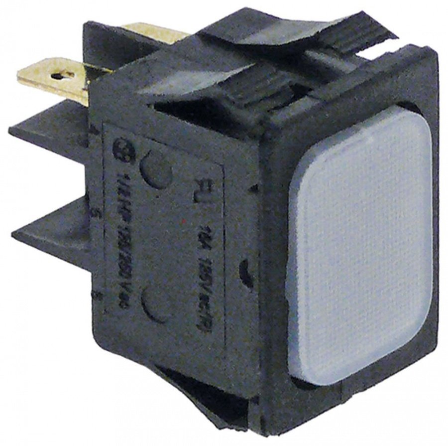 Lampa indicatoare alba, 230 V, montare 30x22 mm - 359154