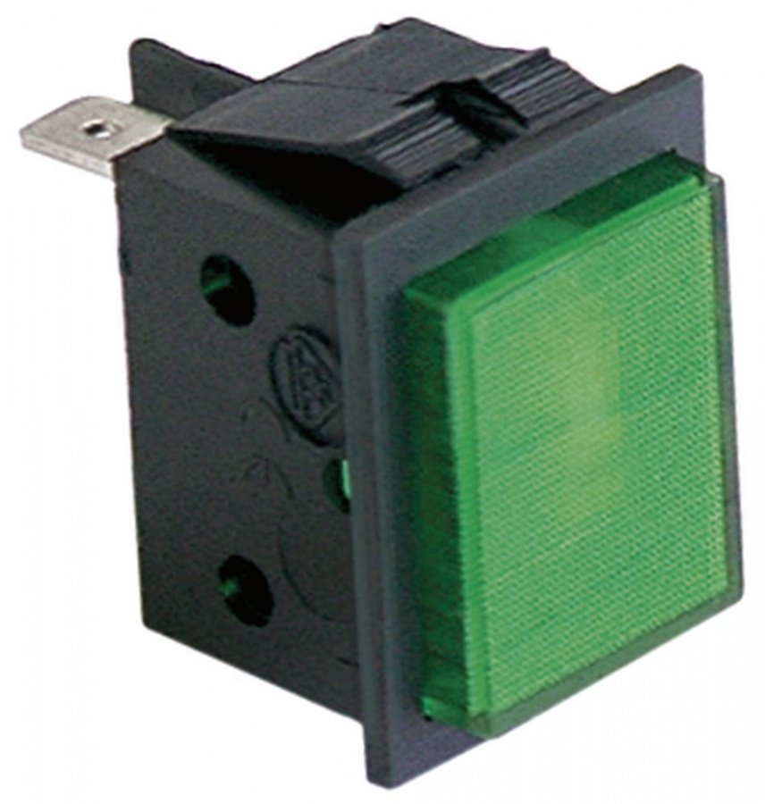 indicator lamp 30x22mm 230V green - Code 359157