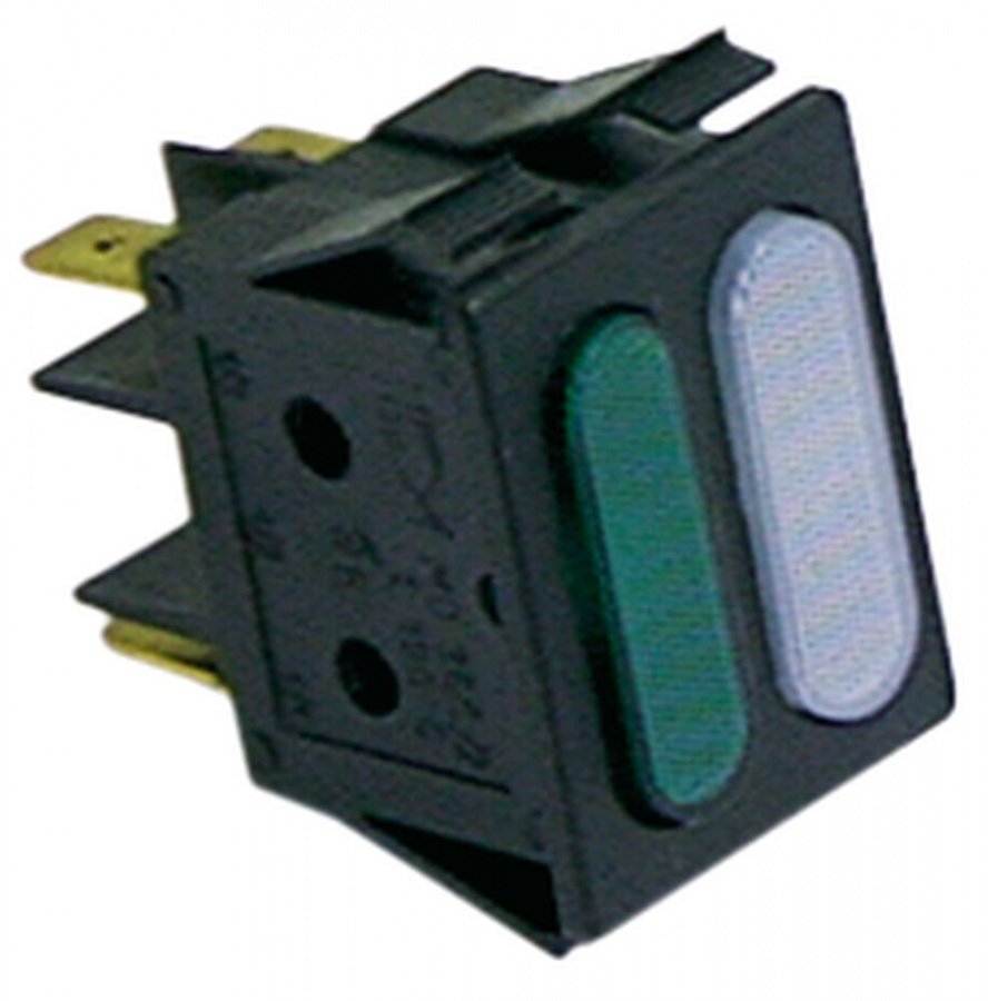 indicator lamp 30x22mm 230V green/white - Code 359164