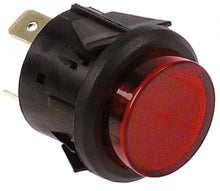 indicator lamp ø 25 mm 250 V red connection flat plug 6,3mm - Code 359202