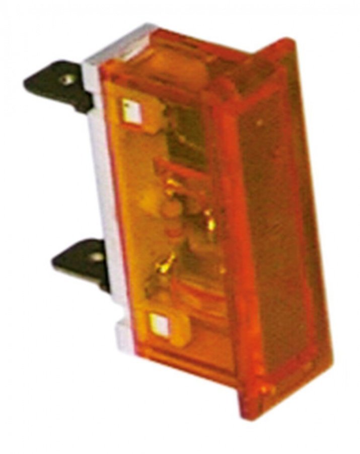 indicator lamp 34x10mm 230 V yellow - Code 359210