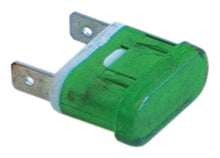 indicator light 25x11mm 230V green connection male faston 6,3mm