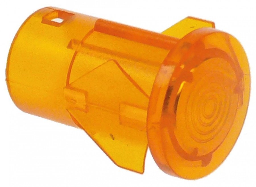 Suport cu capac pentru lampa semnalizare - martor - ø 12 mm, portocaliu - 359260