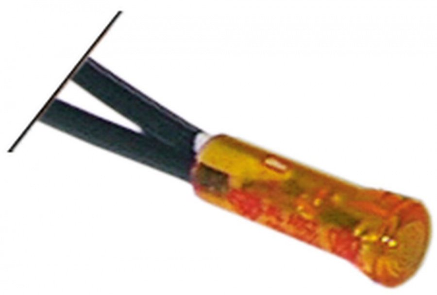indicator lamp ø 9mm 24V yellow cable length 150mm - Code 359319