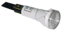 indicator light ø 14mm 230V clear connection male faston 6,3mm temp.-resist. 120°C