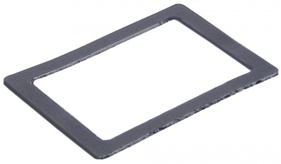 gasket for oven lamp L 78 mm W 62 mm thickness 1 mm graphite - Code 359415