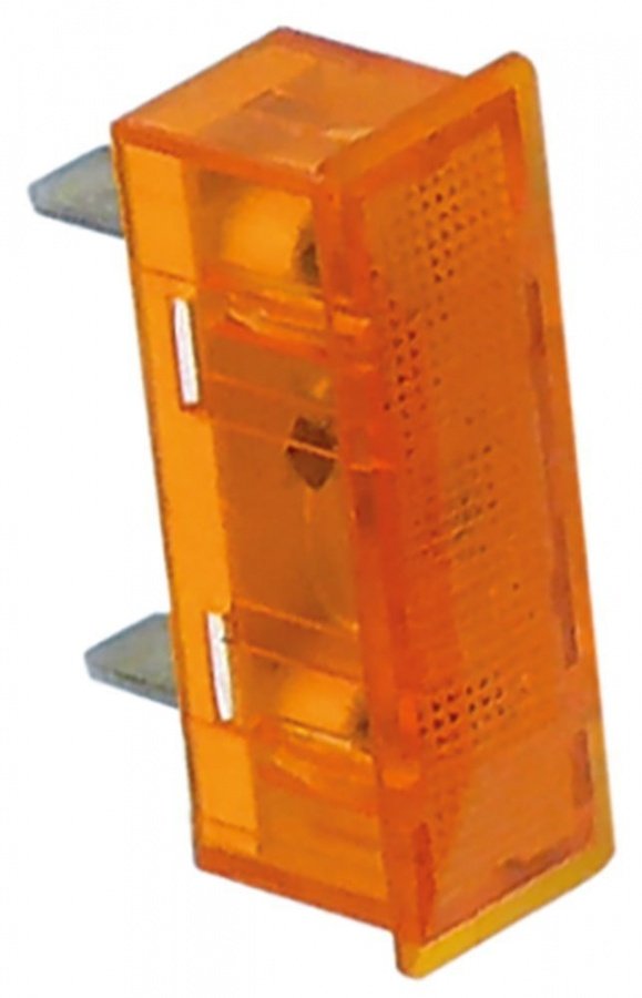 indicator lamp 33,1x10,3mm 400 V yellow connection flat plug 6,3mm - Code 359451
