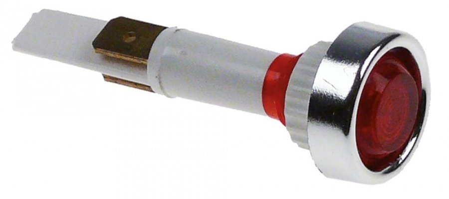 indicator lamp ø 10 mm 110/250V red connection Faston 6,3mm - 359476