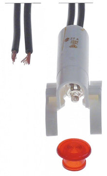 indicator lamp ø 8 mm 230 V red cable length 240 mm temp.-resist. 90°C - 359478