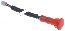 indicator light LED mounting ø 10 mm 250  red connection with plug 1 W