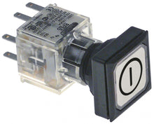 switch 23,1x23,1mm red square 1NO/1NC/indicator light switching sequence 0-1