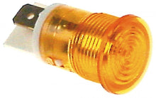 indicator lamp ø 16 mm 230 V yellow connection flat plug 6,3mm - Code 359834