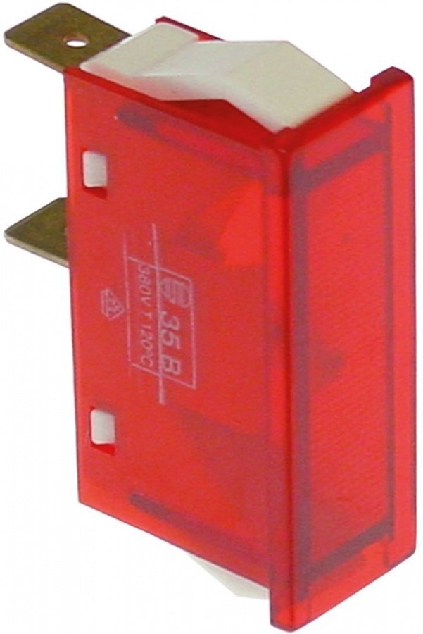 indicator lamp 34x10mm 400 V red - Code 359899