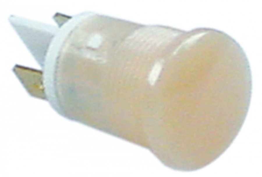 Lampa indicatoare alba, 400 V, montare ø 16 mm, conectori 6,3 mm - 359902