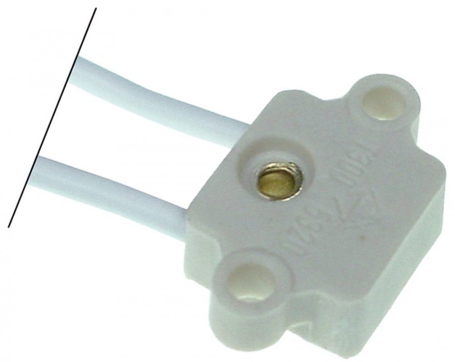 bulb socket G4 with 2-hole fixing L 20 mm cable length 150 mm - Code 359939