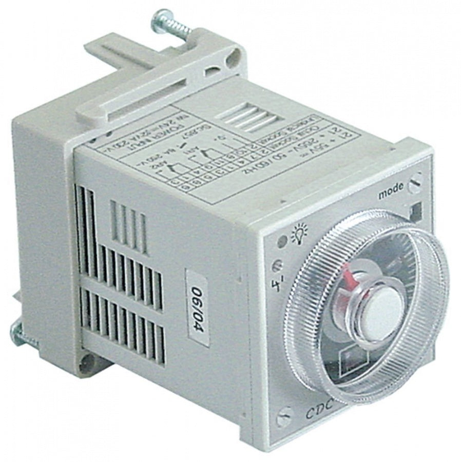 Releu de timp - timer FINDER 88.12.0.230.0002, cu 14 timpi 0,05 sec. - 100 ore,  contacte 2CO, 24-230V AC/DC - 360104