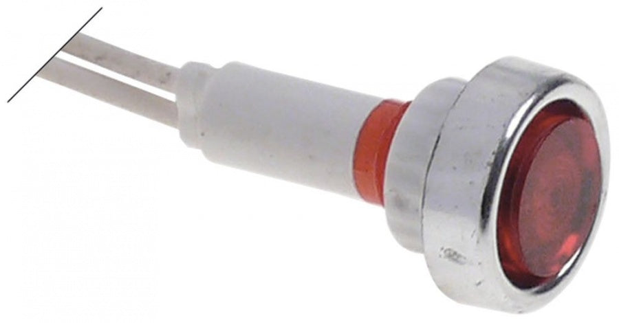 indicator light ø 10mm 24V red cable length 200mm screw base