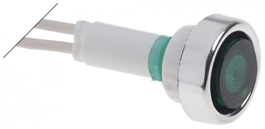 indicator light ø 10mm 24V green cable length 200mm screw base
