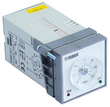 Releu de timp 0-12 minute, FIBER E58F47, 230V AC, contact 5A la 250V, montare 45x45mm - 360318