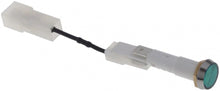 indicator light ø 10mm 230V green connection male faston 6,3mm cable length 90mm
