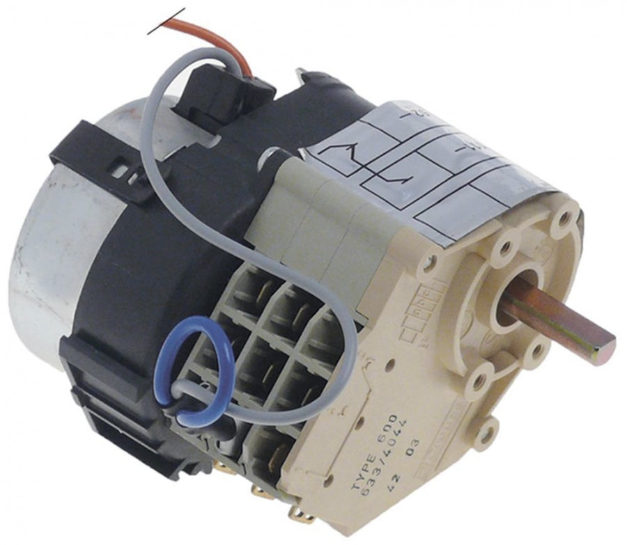 timer operation time 120s shaft ø 6x4,6mm shaft length 17mm CROUZET 50Hz 220V chambers 3