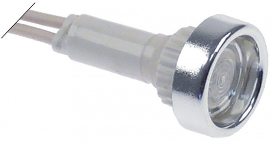 indicator light ø 10 mm, white, 24 V, connection cable cable length 200 mm
