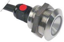 indicator light LED mounting ø 25 mm, 3 VDC, red, connection cable 1000 mm, 1 W, 350 mA