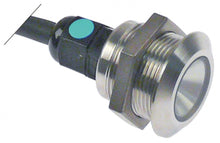 indicator light LED mounting ø 25 mm, 3 VDC, green, connection cable 1000 mm, 1 W, 350 mA