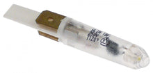 indicator light LED white, connection male faston 6.3 mm, 250 V, ø 11 mm