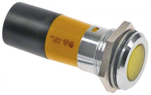 Lampa indicatoare galbena LED, montare ø 24 mm, 230 V - 360602
