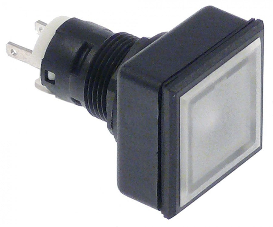 signal lamp 27x27 black / clear 24x24 mm, square socket T5.5K