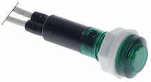 bec de semnalizare verde, 240 V, montare ø 10 mm, lungime cablu 300 mm - 360649