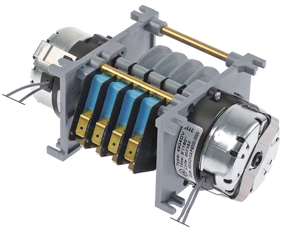 Timer CDC tip 4904DV, 6 secunde/180secunde, 230 V, cu 2 motoare si 4 camere, inlocuieste Fiber P255J04JBC7 - 360655