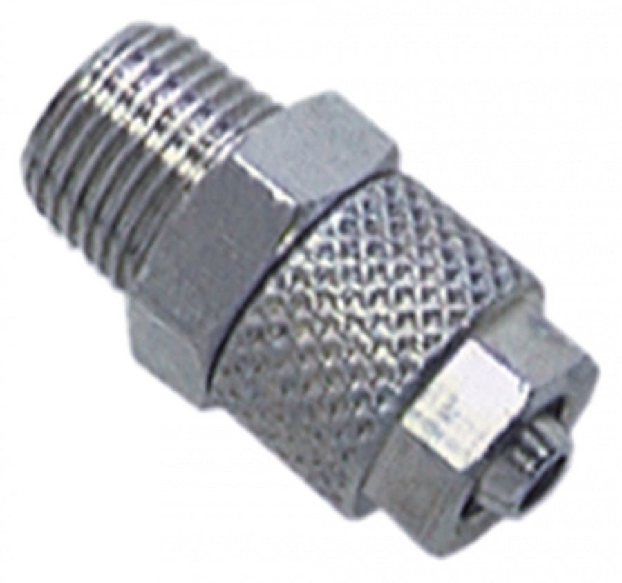 Conector furtun ø 4x6 mm, filet 1/8", din alama cromata - 361170