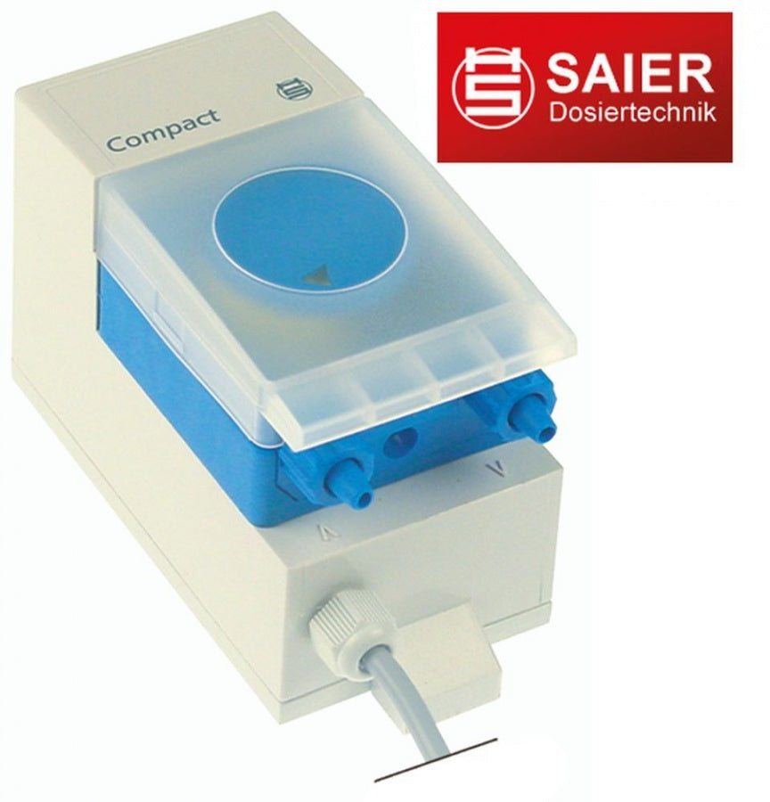 Pompa dozatoare SAIER cu reglaj al vitezei si al timpului, 4,5 l/h, COMPACT R, 230 V AC, ø 5x8mm - 361663