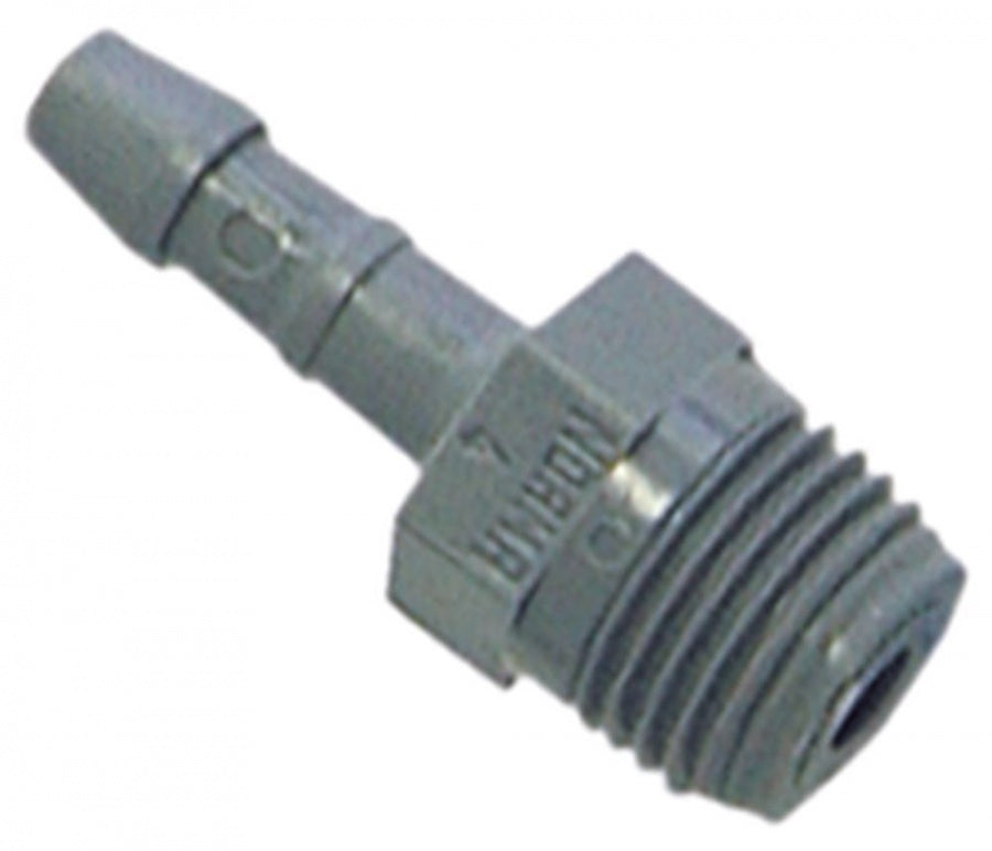 Racord plastic pentru furtun, ø  4mm, filet ext ¼" - Cod 361689