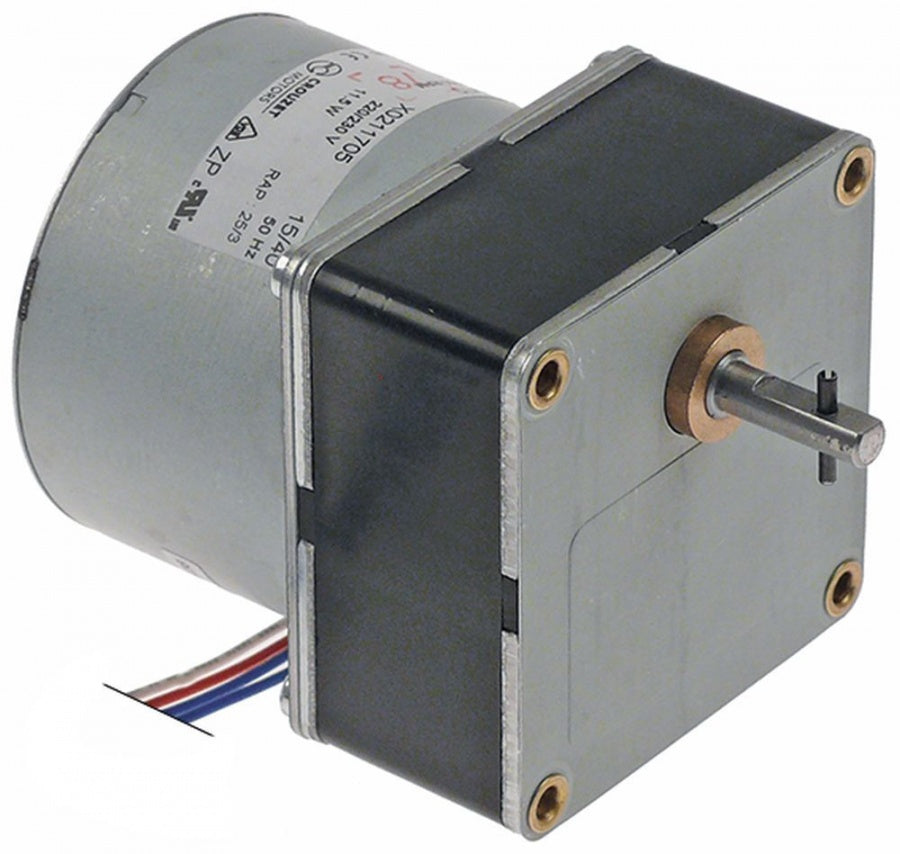 gear motor type MTR8cU 11,5 W 230 V 50 Hz 30 rpm shaft ø 6 mm L 68 mm W 68 mm H 70 mm