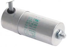 Condensator 10 µF, 400 V, carcasa metalica, cu cablu - 365005