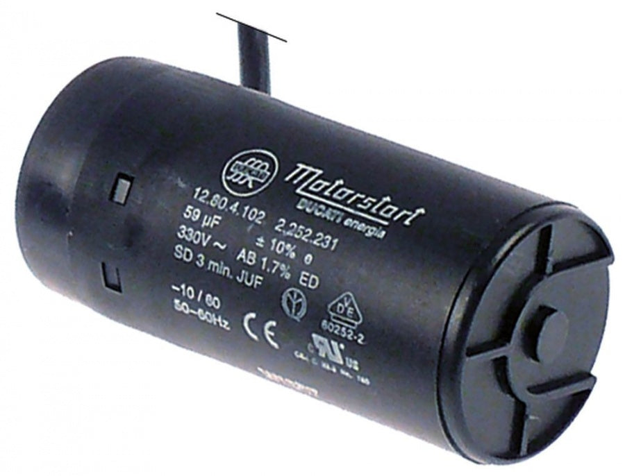 starting capacitor capacity 53-64µF 330V