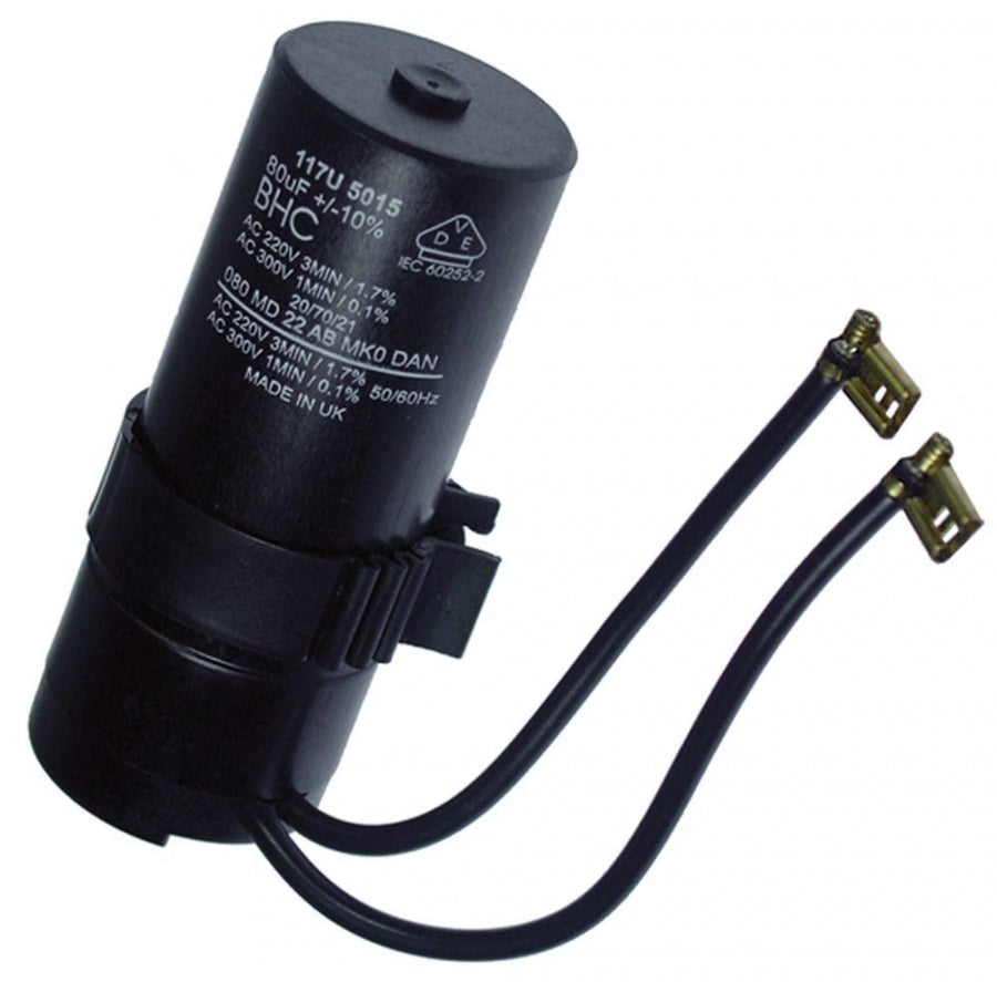 starting capacitor capacity 80µF 220/300V 50Hz duty cycle 1,7/0,10% DANFOSS for FR/NL