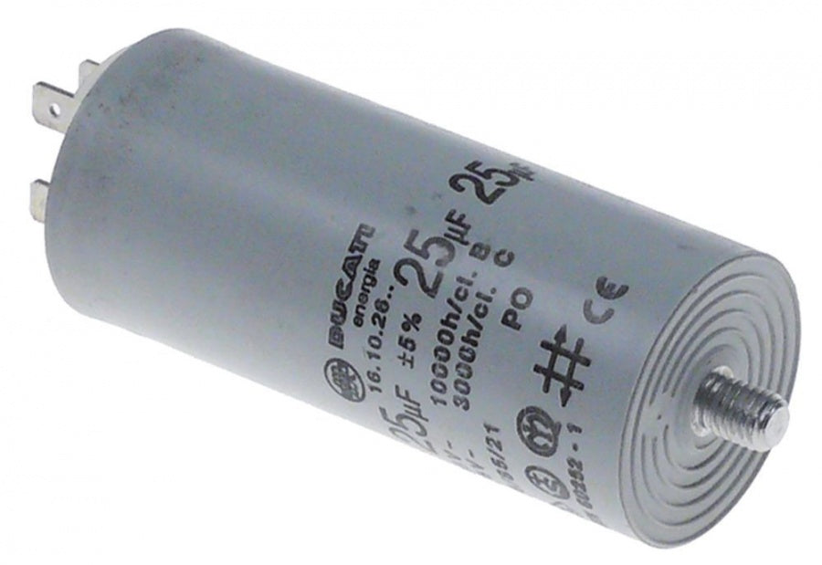 operating capacitor capacity 25 µF 450 V  tolerance 5 % 50/60Hz