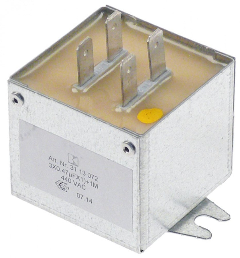 interference suppression filter type 56172000030 440V conductor 2 connection male faston 6,3mm