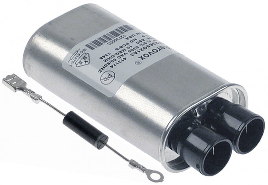 Condensator HV microunde 0,65 µF, tip N50H2365G21A3, 2300 V, 50/60 Hz, conectori 6,3 mm - 365174